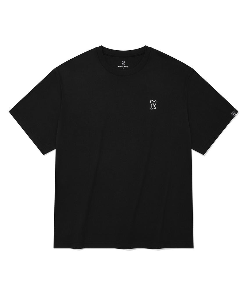 WACKY WILLY [26Ss] 2-Pack Signature Short Sleeve T-Shirt Black/White