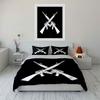Rifle Silhouette Theme Art 3Pc Multiple Sizes Kid'S And Adults' Bedroom Exquisite 3Pc Bedding Set, Gift