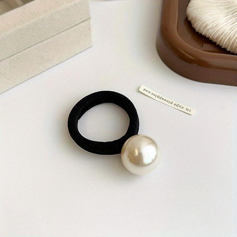 Pearl Hair Tie, Small Fragrance, High Elasticity Head Rope, Thick And Seamless Scalp Band