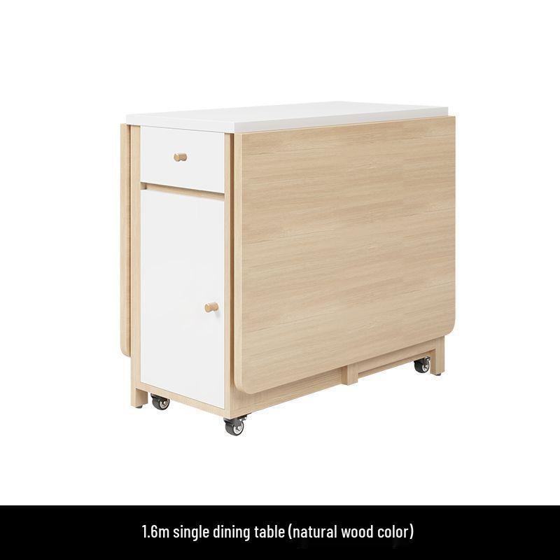 Cream Style Foldable Dining Table and Chair Set - Simple, Multi-Functional, Portable Furniture for Home