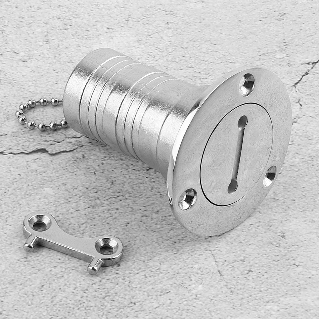 316 Stainless Steel 1.5in Boat Deck Fill Filler Water Tank Cap Accessories for Marine Yacht
