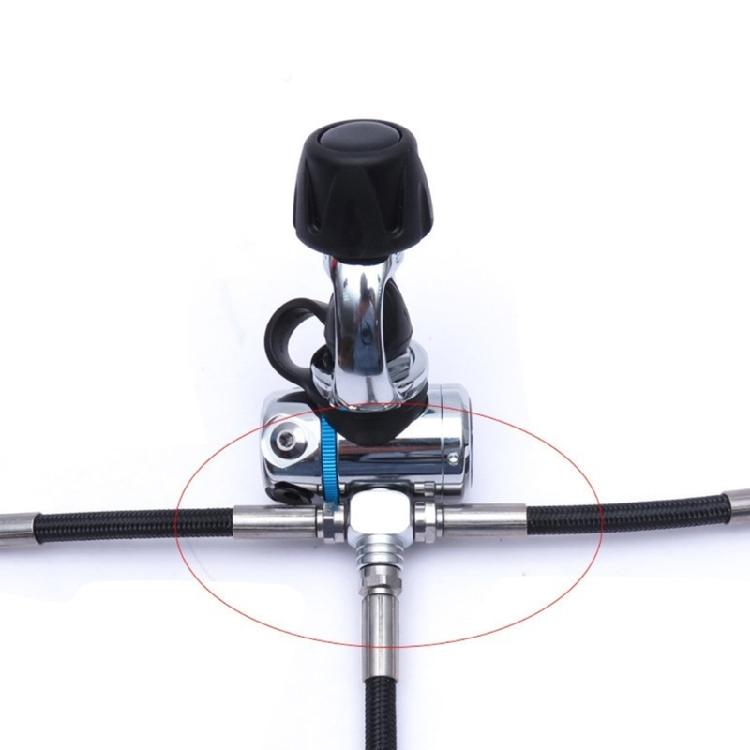 Scuba Dykning Dyk Kayaker Första Steg Högtryck 1 till 3 7/16 Adapter 3-vägs splitter för Scuba Dykning & Snorkling
