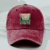 New Baseball Cap, Landscape Print, Retro Men'S And Women'S Fashionable Outdoor Hat, Outdoor Sports Fishing, Hiking, Camping