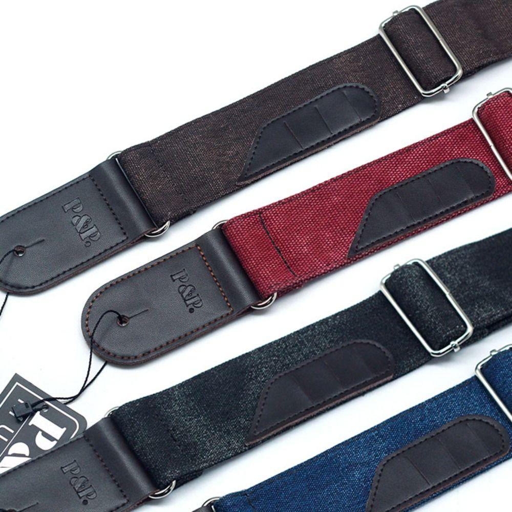 

Регулируемый ремень для гитары в стиле ретро из денима, регулируемый ремень для бас-гитары, акустической электрогитары