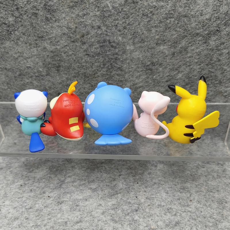 5 Stück Pokemon Actionfigur Kippkopf Schlafender Oshawott Fuecoco Spheal Modell Dekoration Geschenk