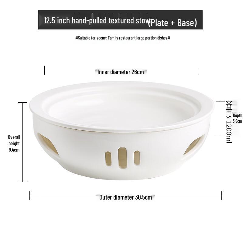 Ceramic Candle Heated Food Warmer