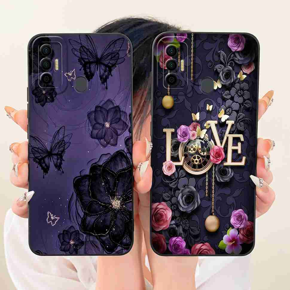 Cover For Tecno Spark 7 2021 Cute Rabbit Casing KF6 KF6j Soft Silicone Casing For Tecno Spark 7 Spark7 Back Cover Coque