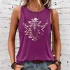 Casual Summer Sleeveless Women's Loose Horn-patterned Large Vest