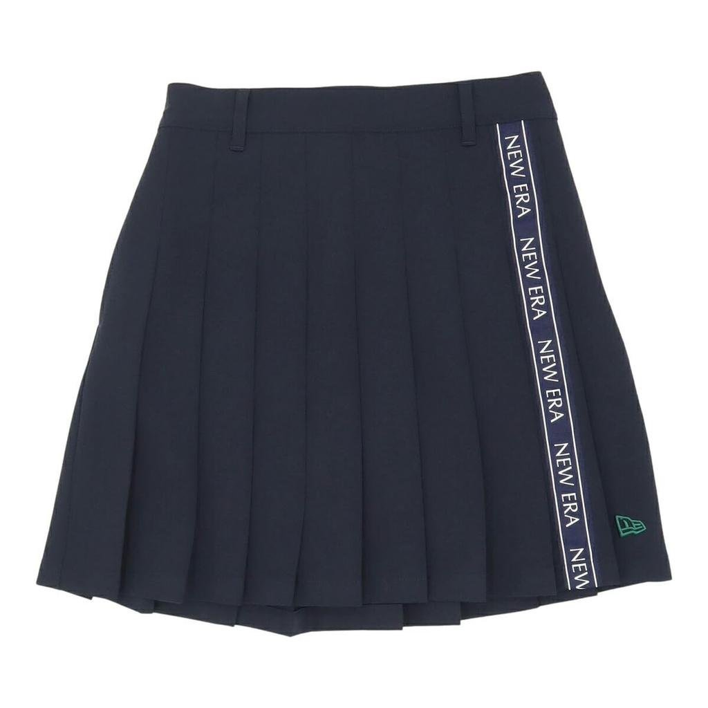 New Era Pleated Golf Size GFW PLEATS SK VERTICAL LOGO NER36G0984 Women's Skirt, Navy, M, NVY, 14391450,