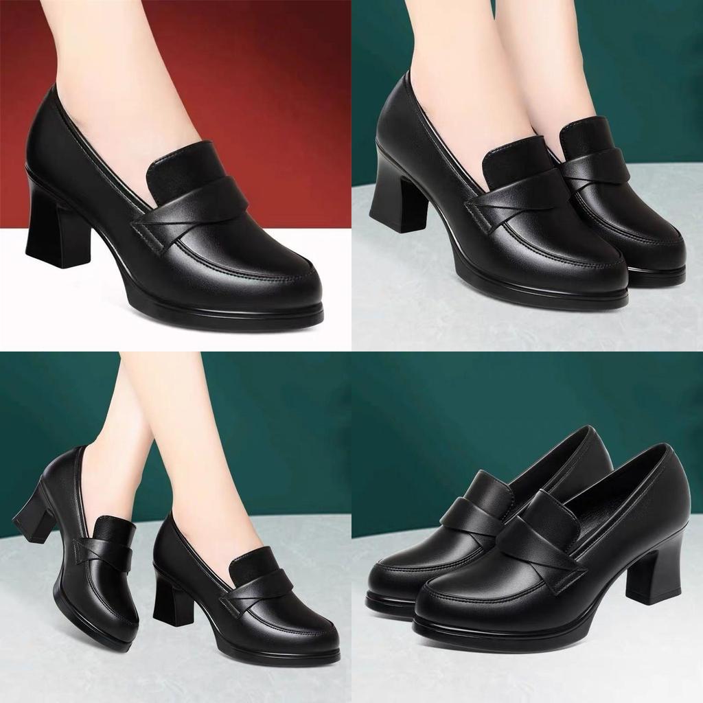 Elegant Spring Womens Loafers With Waterproof Pu Material For Office And Casual Wear
