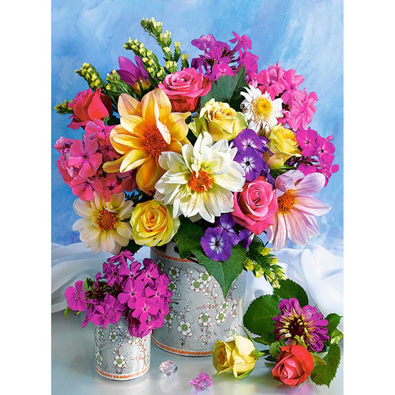 Diy Flower 5D Diamond Painting Full Round Drill Cross Stitch Diamond Mosaic Rose Rhinestone Diamond Embroidery Home Decor