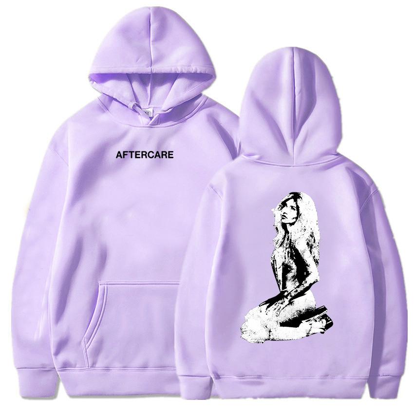 AFTERCARE Rhinestone Photo Hoodie Nessa Barrett Singer Printing Sweatshirts Women Clothing Long Sleeve Unisex Streetwear Hoodies