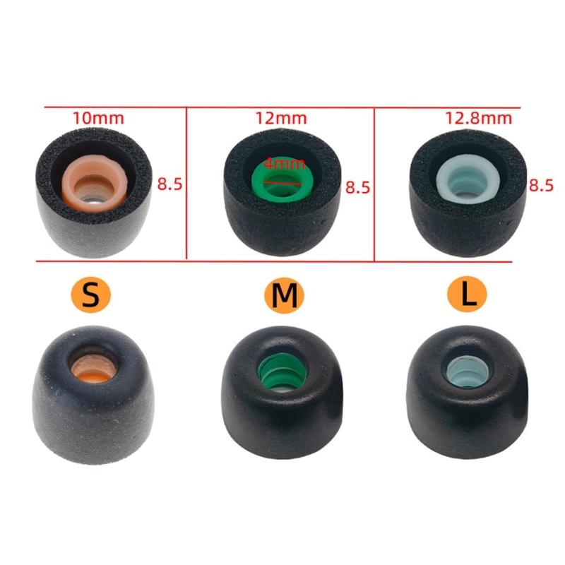Slow Rebound Foam Earbud Covers Enhances Noise Reduction Comfortable Use For XM4 Headphones