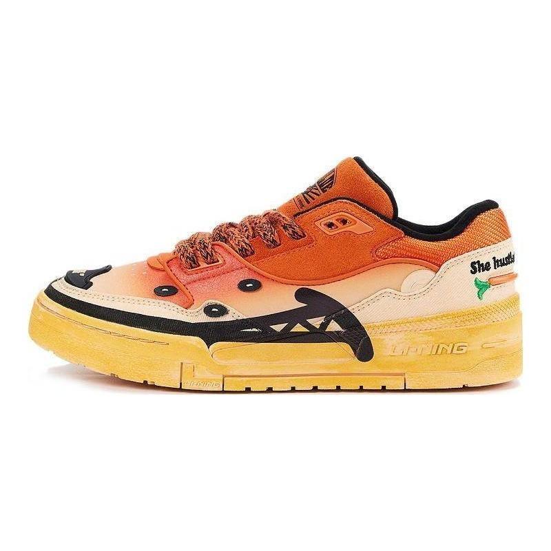 Disney x Li-Ning 001 BTC Zootopia Men s Low-Top Skate Shoes Orange AGCT061-1 40
