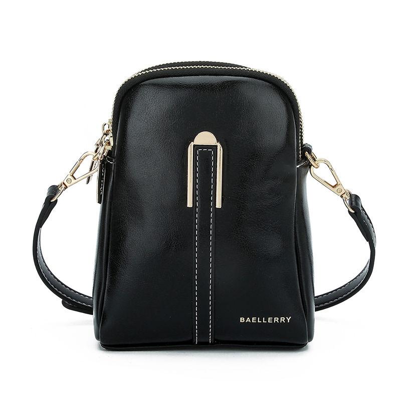 

Baellerry Fashion Shoulder Bags for Women Casual PU Leather Messenger Crossbody Bag Ladies Purse 19.5*15*8cm чёрный