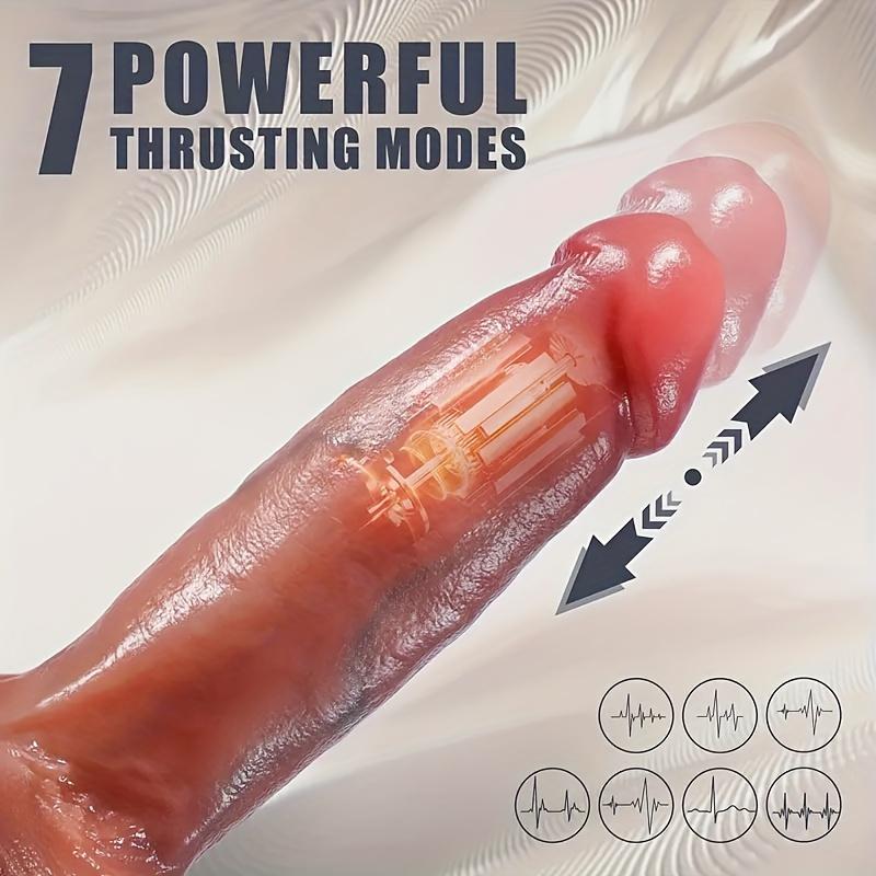 9" Massager with Remote Control,Liquid Silicone,10 Modes,Rotating Heating,USB Powered,Handmade,for G-Spot & Anal Stimulation,Suitable for Men & Women