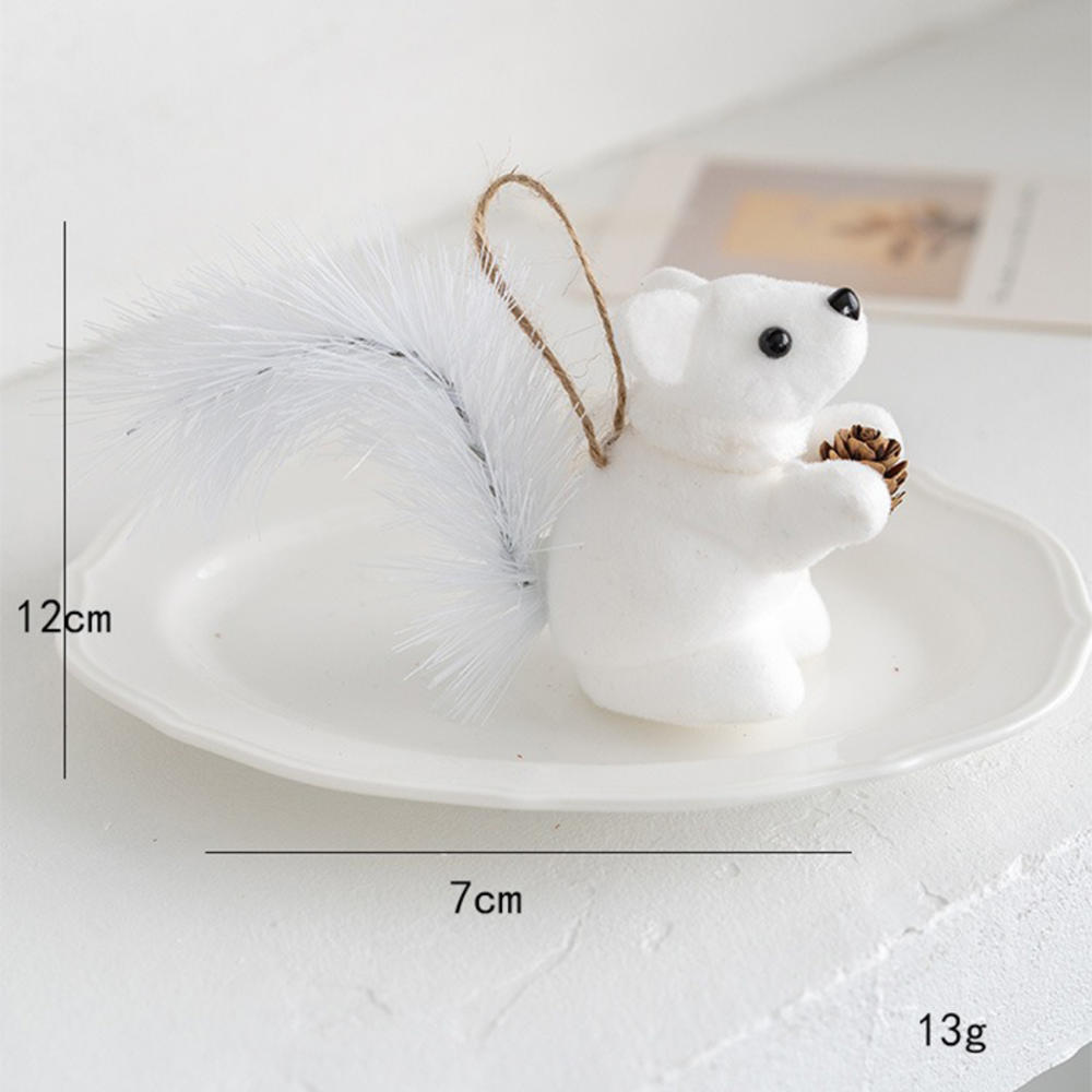 

Роскошное украшение на рождественскую елку, имитация белки, подвеска для дома, рождественская елка, креативные разные формы, имитация белок, декор