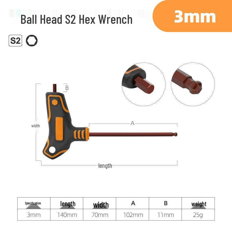 Torx Hex Key Set: L-Shaped Six-Point Wrenches
