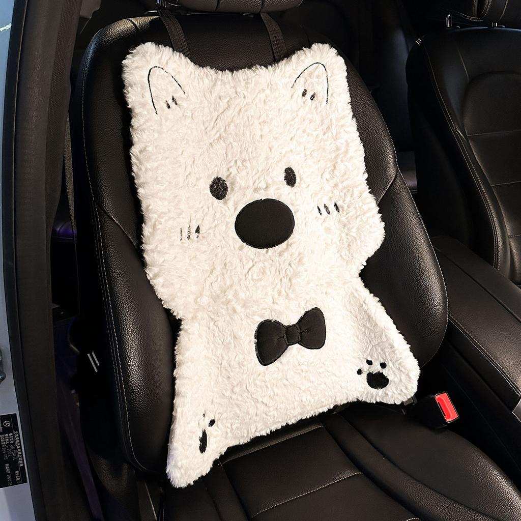 Car Seat Cushions Winter Plush Thick Car Seat Cushions Cute Cartoon Car Interior Products