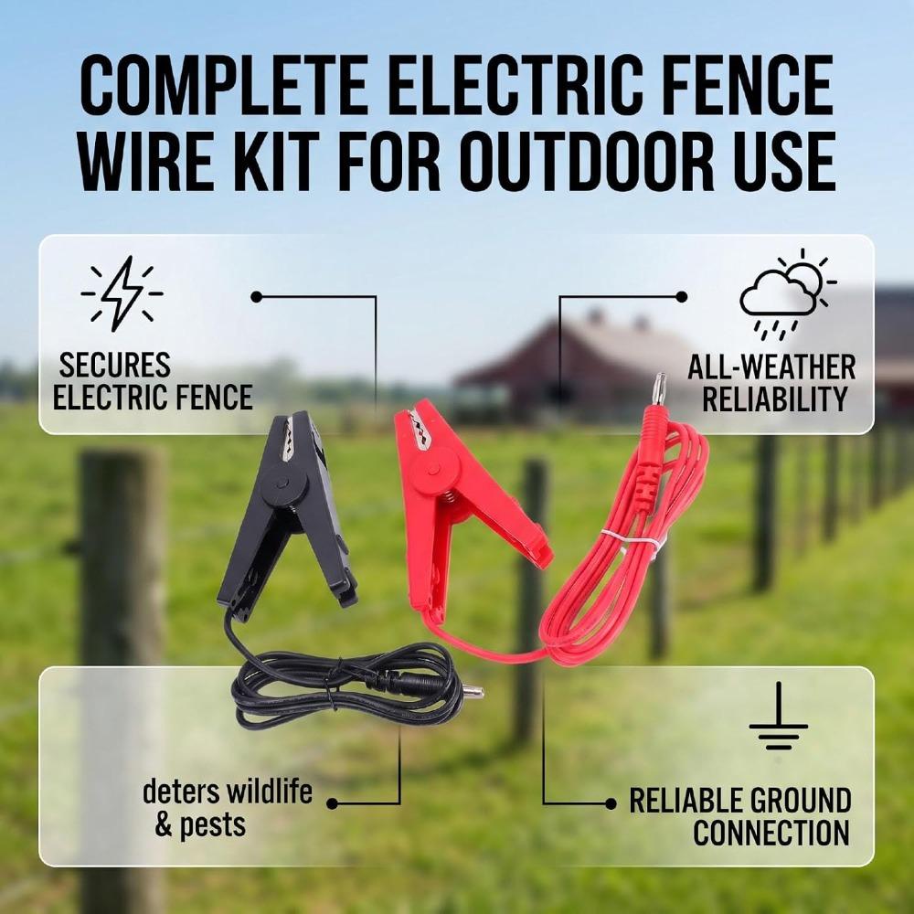 13 AWG Electric Fence Wire ABS Jumper Lead Kit Long Lasting Fence Wire Kit Livestock