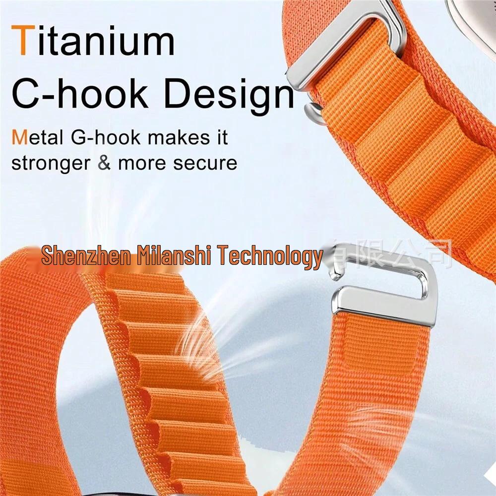 49mm Nylon Loop Band for Apple Watch Series 6, 7, 8, 9, SE, Ultra 2, Alpine