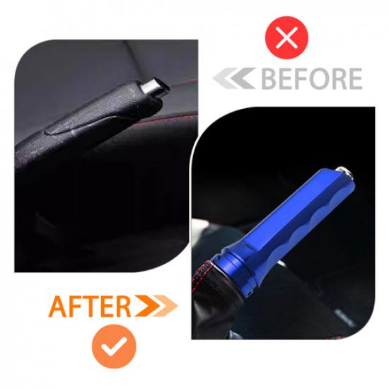 1PC NEW Aluminum Car Handle Hand Brake Sleeve Universal Fitment Cover