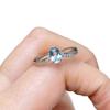 925 Sterling Silver Ring with Natural Citrine and Garnet Gemstones for Women