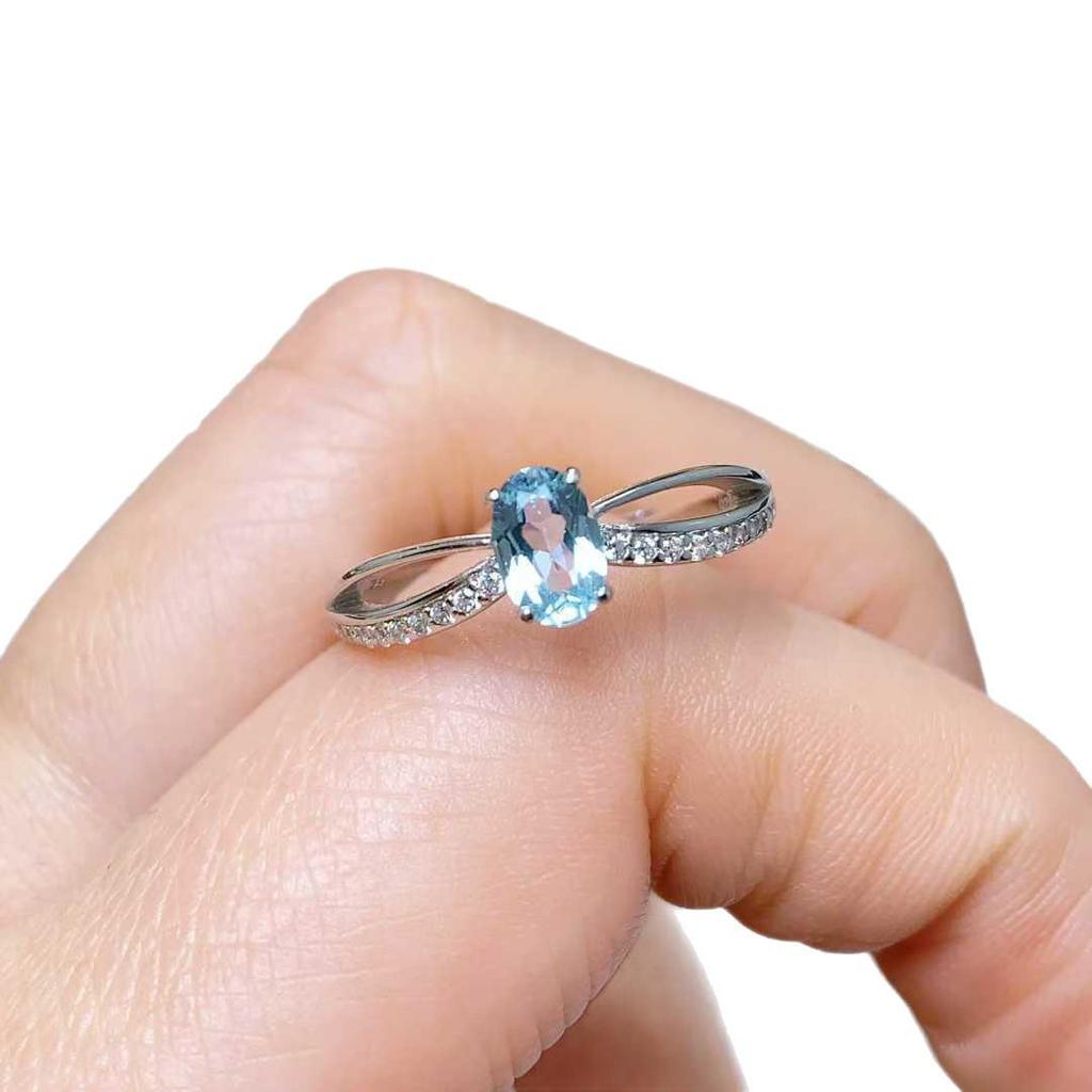 925 Sterling Silver Ring with Natural Citrine and Garnet Gemstones for Women