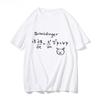 2026 Summer Unisexs Funny Schr Dinger Cat Quantum Mechanics Letter Printed Round Neck Tshirt Neutral 100 Cotton Short Sleeve