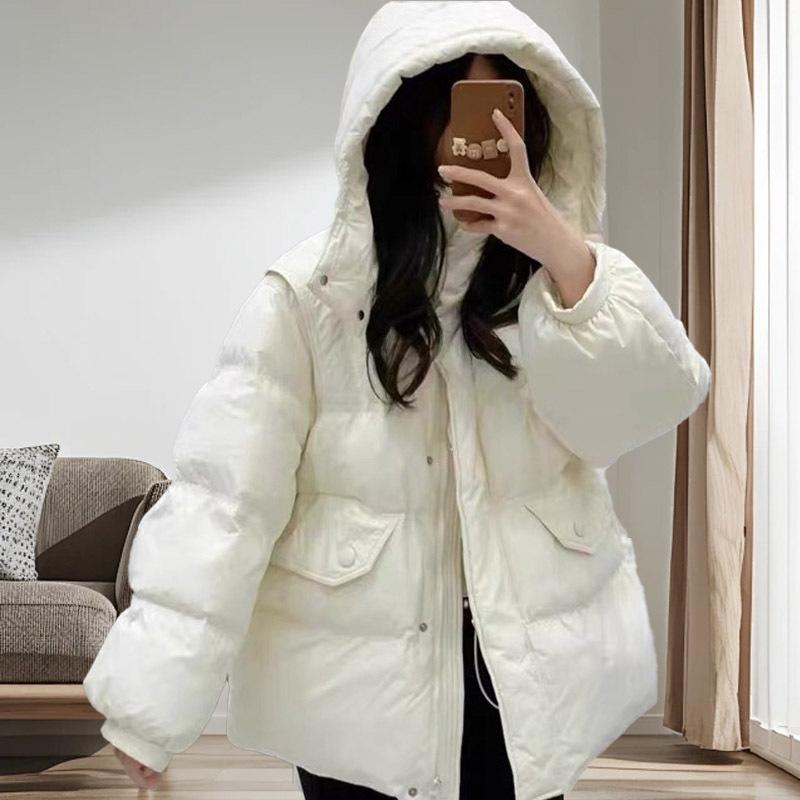 Puff down jacket women's short winter women's large size duck down women's new Pinghu HD
