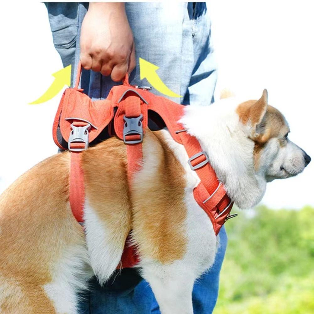 With Handle Reflective Pet Harness Adjustable Design Nylon Pet Vest Dog Harness Bulldog Training