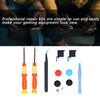 Joystick Replacement Tool Console Repair Kit with 3D Analog Joystick Screwdrivers Tweezers for N  Controller(Black )