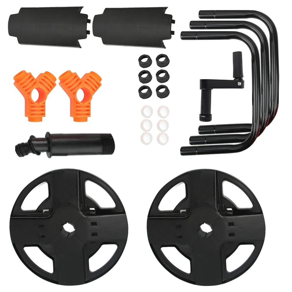 Wasserleitung Aufwickelrolle mit Griff Manuelles Aufwickelgerät für Hof Garten Schlauch DIY Schlauch Organizer Regal Tragbarer Schlauchwickler