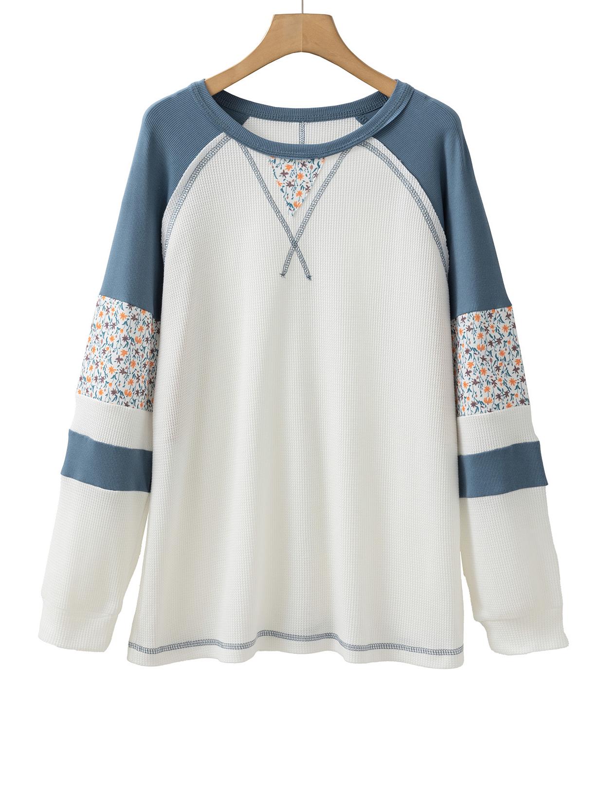 

Осенний женский повседневный вязаный свитер свободного кроя - круглый вырез, длинный рукав, принт в европейском и американском стиле. S белый