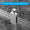 15/20/30/40cm Metal Measuring Marking Gauge with Slide Stop Carpentry Square Woodworking Tool Carpenter Scribing Ruler