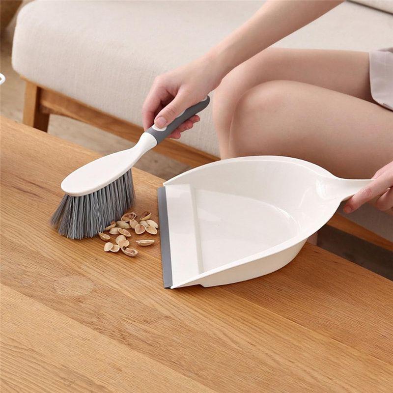 M-Modern-Dust Pan And Brush Set With Handle - Portable Hand Broom And Dustpan Set Combo - Small Broom And Dustpan Set Indoor Dur