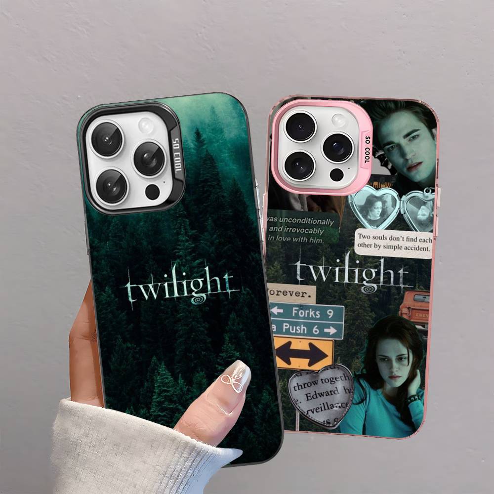TV Twilight Isabella Edward Cullen Phone Case For IPhone 17 16 15 14 13 12 11 Pro Max Plus Color Silver Cover