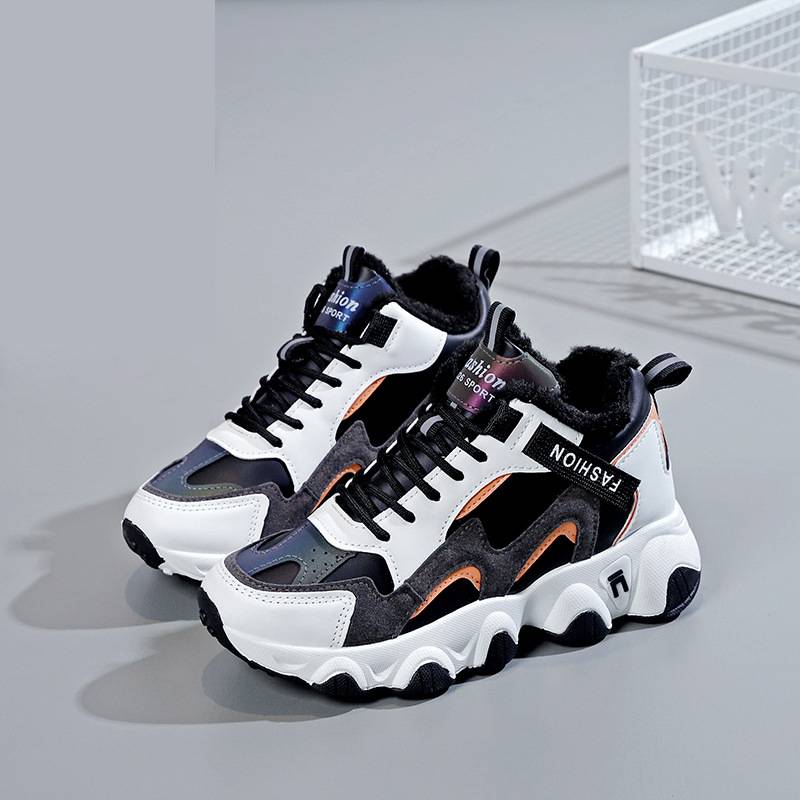 Buy Women's Winter Cashmere High Top Cotton Shoes Sports Fashion Casual