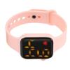 Heart Rate Blood Pressure Monitor Watch Luminous Electronic Watch Sleep MonitorWatch Pink