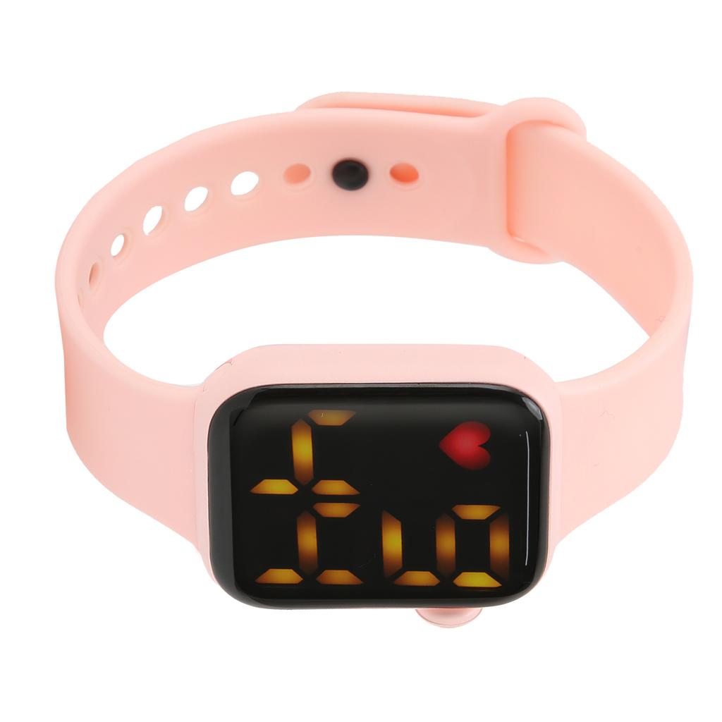 Heart Rate Blood Pressure Monitor Watch Luminous Electronic Watch Sleep MonitorWatch Pink