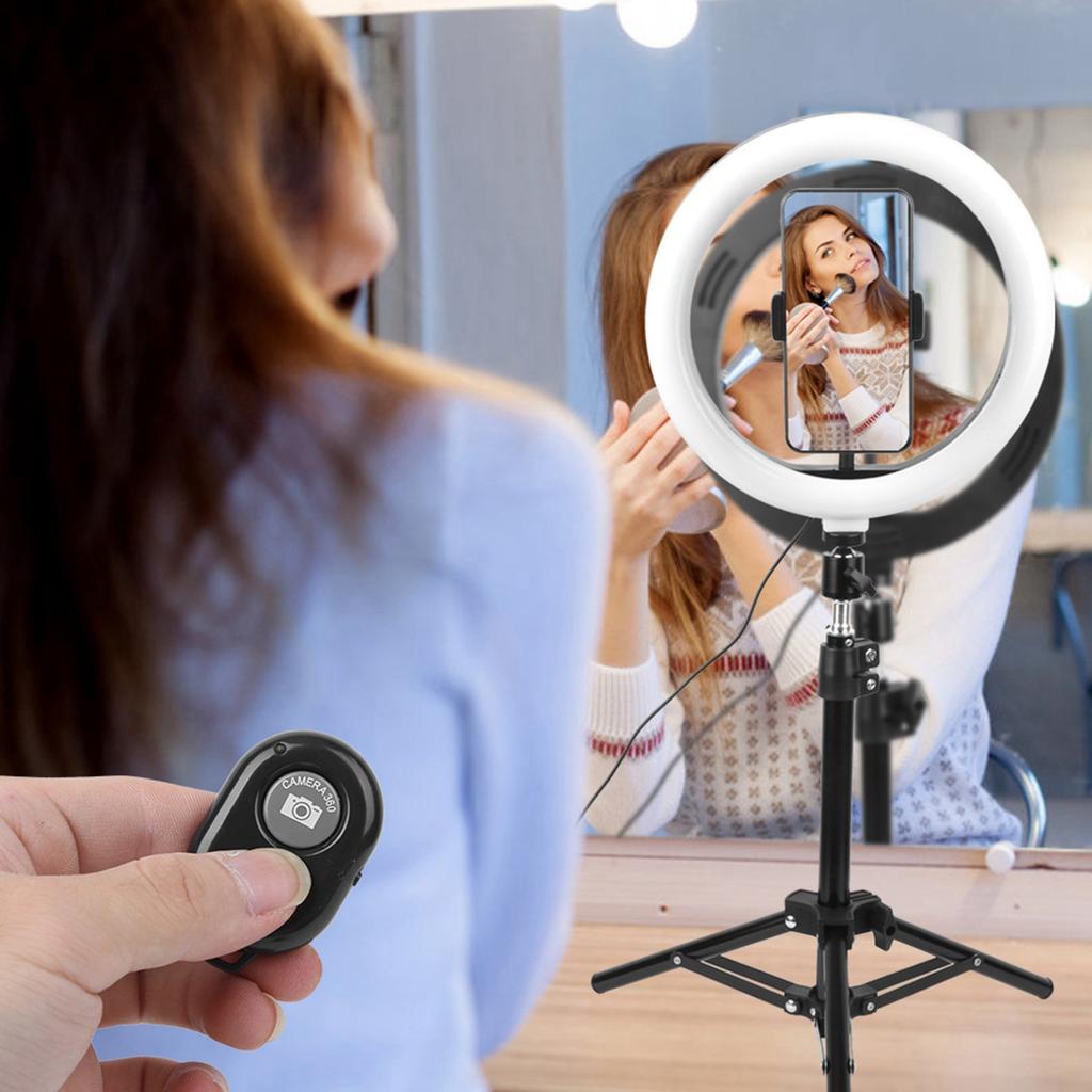 10   Dimmable LED Ring Light Photography Fill Light With Tripods for Makeup Video Studio