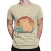 Retro Rodent Capybara Dont Be Worry Be Cappy Funny Saying Funny 100 Cotton TShirt Capybara Tops Tees For Unisex