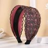Flowers Lace Mesh Hair Band Wide Side Hollow Headwear Ins Women Lace Hairbands  Girls