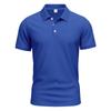 Men's Simple Quick-Drying Polo POLO Shirt Golf Type Men's Gentleman Loose Breathable Lapel Short Sleeves