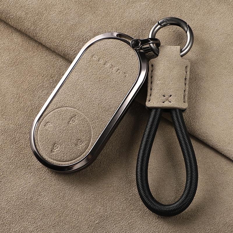 For LUXEED R7 Car Key Case Cover Set Zhijie S7 All-inclusive Flip Fur Hongmeng Zhixing Pure Electric Buckle Suede Case