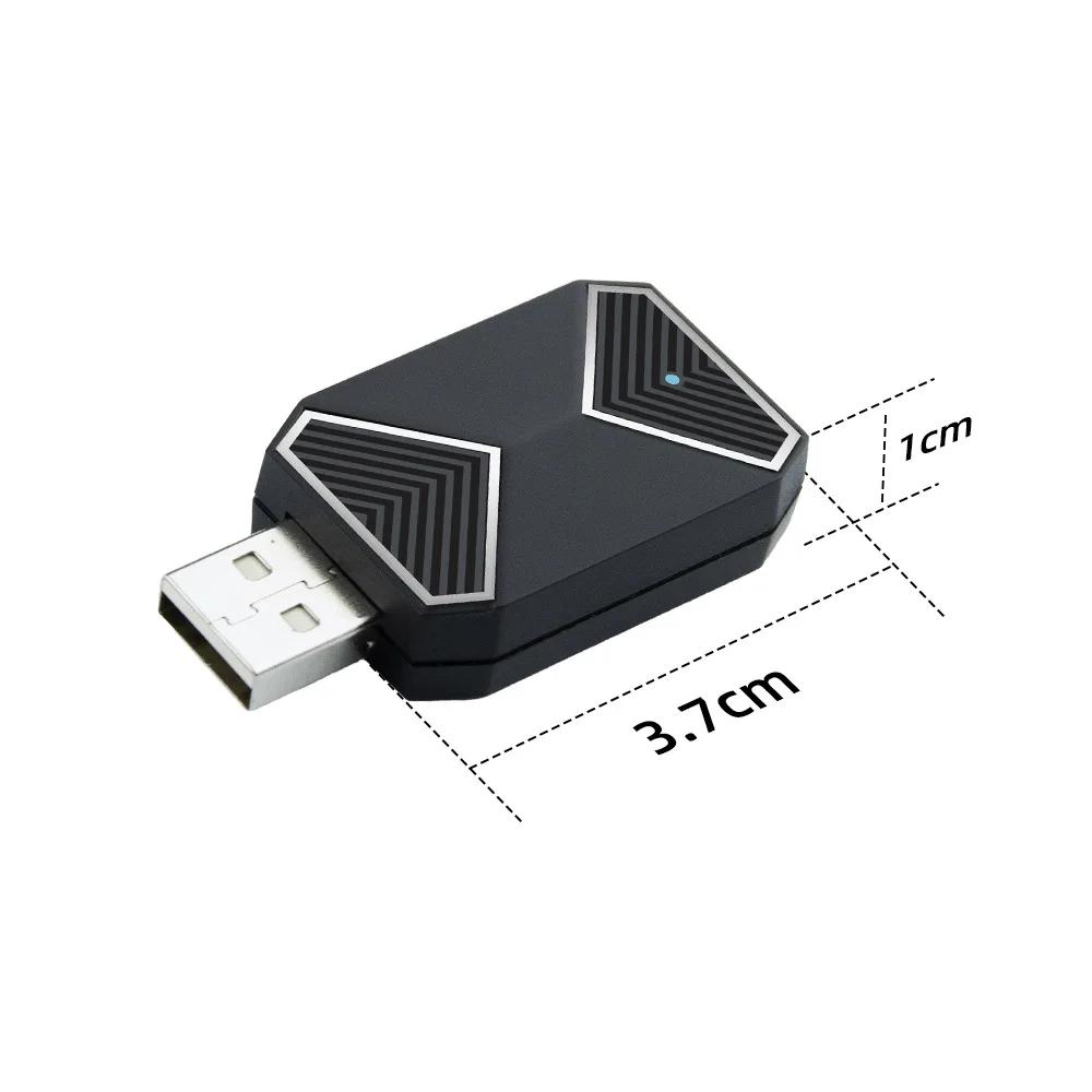 Wireless CarPlay Android Auto 2 IN 1 AI Mini Box Adapter Cars WiFi Smart Voice Assistant USB Plug&Play for Wired CarPlay Android