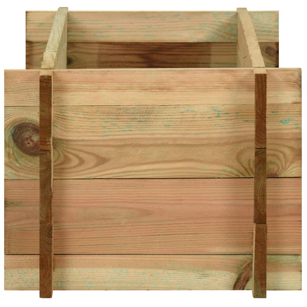 Garden Raised Bed Green 120 x 80 x 32 cm Solid Pine Wood