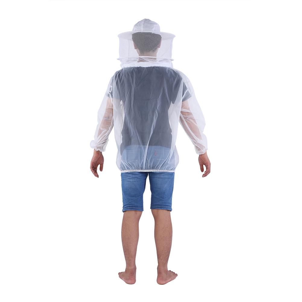 Premium Yarn Beekeeping Jacket, Breathable and  -Thin for Fashionable Beehive, Round Hat Veil for Face  , and Wear-Resistant, Convenient