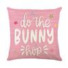 Easter Pillow Cover Rabbit and Easter Egg Spring Home Decoration Retro Double sided Printed Sofa Bed Decoration Cushion Cover