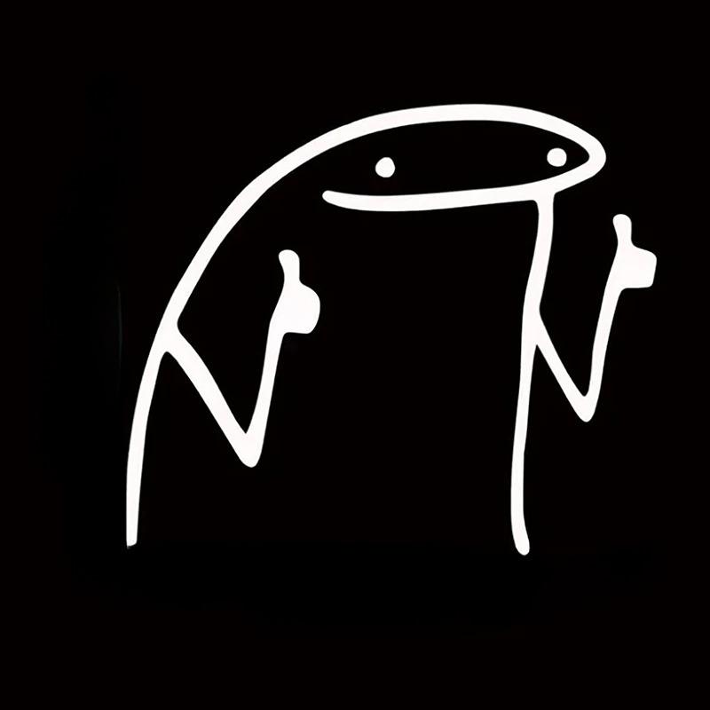 

Stick Man Thumbs Up Car Decal Automotive Die Cut Vinyl Sticker Auto Decoration Bumper Window Graphics белый